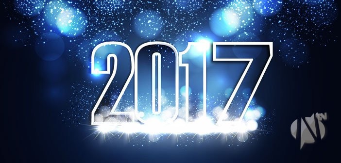 vector-shiny-blue-happy-new-year-2017-card